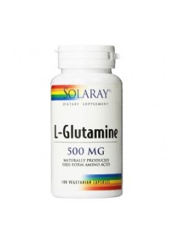 L-GLUTAMINE 500MG 50 CAPSULAS - SOLARAY - 076280376678