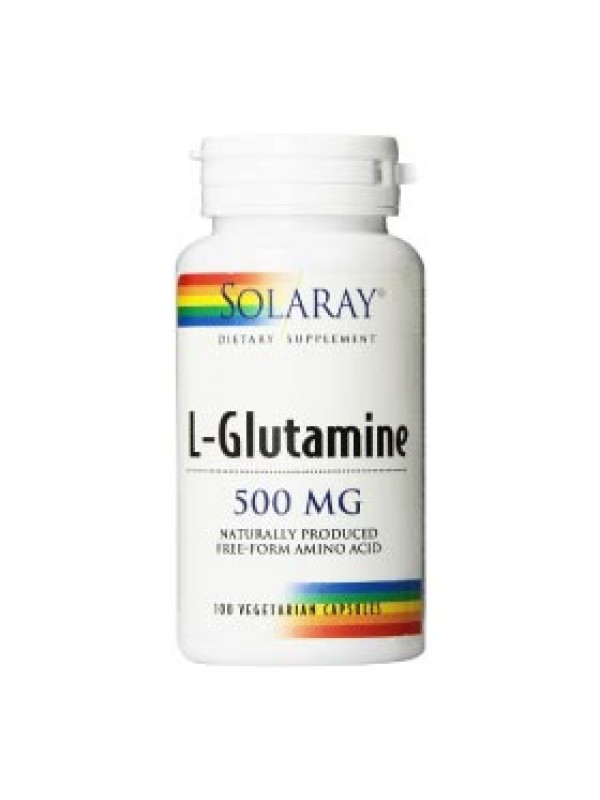 L-GLUTAMINE 500MG 50 CAPSULAS - SOLARAY - 076280049206