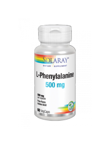 L-PHENYLALANINE 500MG 60 VEGCAPS - SOLARAY - 076280049718