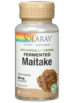 MAITAKE 500MG 60 CAPSULAS - SOLARAY - 076280908473