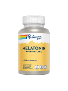MELATONIN WITH GLYCINE 100 VEGCAPS - SOLARAY