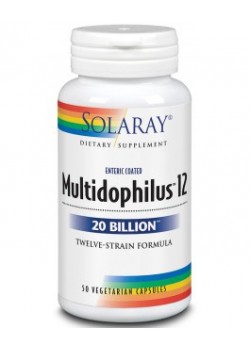 MULTIDOPHILUS 12 - 20 BILLION 50 CAPSULAS - SOLARAY - 076280493016