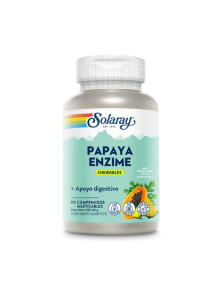 PAPAYA ENZIMAS 90 COMPRIMIDOS MASTICABLES - SOLARAY - 076280265354