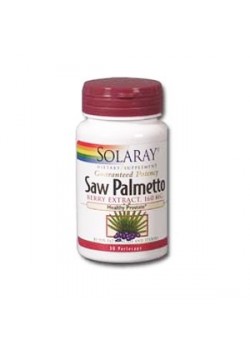 SAW PALMETTO (SABAL) 160MG 60 CAPSULAS - SOLARAY - 076280836929