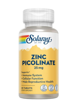 ZINC PICOLINATO 25 MG  60 VEGCAPS - SOLARAY - 076280942705