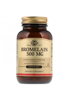 BROMELINA 300 MG. 60 COMPRIMIDOS - SOLGAR - 033984004658