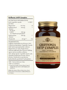 GRIFFONIA 5-HTP 30 CÁPSULAS VEGETALES - SOLGAR - 033984015210