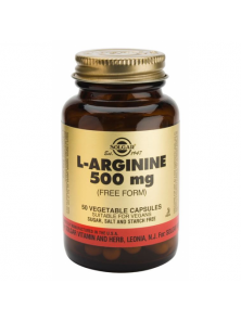 L-ARGININA 500MG 50 VEGICAPS - SOLGAR - 033984003880