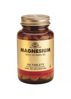 MAGNESIO + VITAMINA B6 100 COMPRIMIDOS - SOLGAR - 033984003859