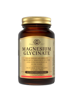 MAGNESIO BISGLICINATO 60 CÁPSULAS VEGETALES - SOLGAR - 033984017573