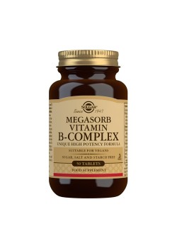 MEGASORB B-COMPLEX 50 50 COMPRIMIDOS - SOLGAR - 033984017504