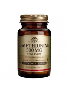 L-METIONINA 500MG 30 CAPSULAS - SOLGAR - 033984017689