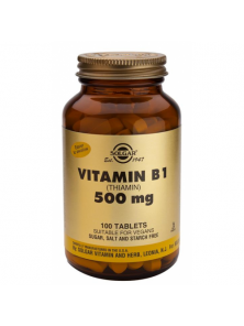 VITAMINA B1 (TIAMINA) 500MG 100 COMPRIMIDOS - SOLGAR - 033984029804