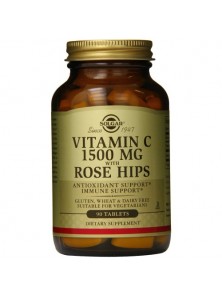 VITAMINA C 1500MG ROSE HIPS 90 COMPRIMIDOS - SOLGAR - 033984024205