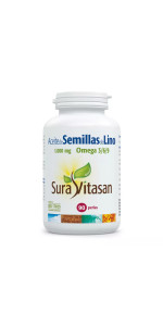 ACEITE DE SEMILLAS DE LINO 90 PERLAS - SURAVITASAN - 628747101837