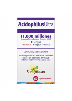 ACIDOPHILUS ULTRA 30 CAPSULAS - SURAVITASAN - 628747116213