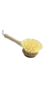 CEPILLO PARA LAVAR VAJILLA DE MADERA CON CABEZAL - SIN PLÁSTICO - TADE - 3593290035083