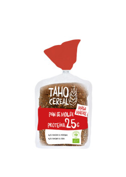 PAN DE MOLDE PROTEINA CON MASA MADRE 400GR BIO - TAHO CEREAL - 8422584010244