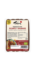 SALCHICHAS VEGGIE PICANTE Y AHUMADO 220GR BIO - TAIFUN - 4012359139009