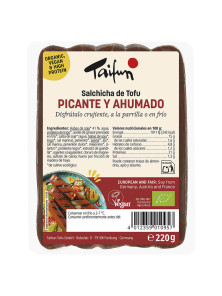 SALCHICHAS VEGGIE PICANTE Y AHUMADO 220GR BIO - TAIFUN - 4012359139009
