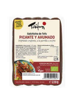 SALCHICHAS VEGGIE PICANTE Y AHUMADO 220GR BIO - TAIFUN - 4012359139009
