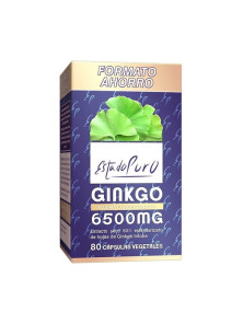 GINKGO 6500MG 80 CÁPSULAS VEGETALES - TONGIL PRODUCTOS NATURALES - 8436005302108