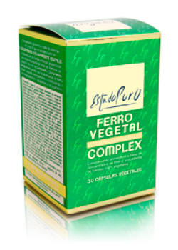 FERRO VEGETAL COMPLEX 30 CAPSULAS - ESTADO PURO - 8436005301101