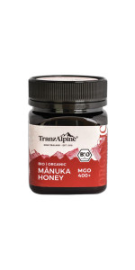 TRANZALPINE MANUKA MGO 400  250 GR BIO - TRANZALPINE - 9421903616203