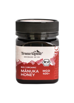 TRANZALPINE MANUKA MGO 400  250 GR BIO - TRANZALPINE - 9421903616203