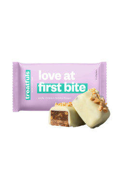 BARRITA DE CACAHUETE CON CHOCOLATE BLANCO LOVE AT FIRST BITE 2X20GR BIO - TREATFULS - 4262381590297
