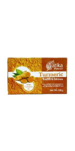 JABON CURCUMA 100GR - VATIKA NATURALS - 5022496019002