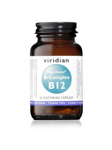 HIGH TWELVE VITAMINA B12 B-COMPLEX  30 CAPSULAS - VIRIDIAN - 5060003592556