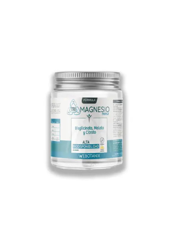 TRIPLE MAGNESIO FÓRMULA POLVO 128G 60 DOSIS
