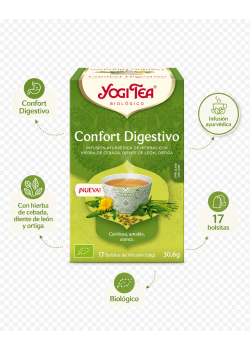 INFUSION CONFORT DIGESTIVO 17 INFUSIONES - YOGI TEA - 4012824406681