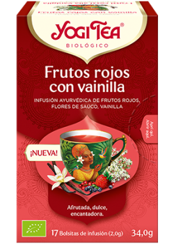 INFUSION FRUTOS ROJOS VAINILLA 17 BOLSITAS BIO - YOGI TEA - 4012824406315