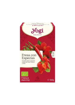 YOGI TEA FRESAS CON ESPECIAS 17 FILTROS BIO - YOGI TEA - 4012824407237