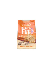 CRACKER PROTEICO CON SEMILLA DE CHIA Y LINO 200GR BIO - YUKYBIO