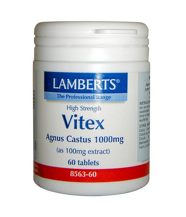 Vitex Agnus Castus 1000mg 60 Tabletas Lamberts 5055148403072 2845